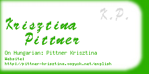 krisztina pittner business card